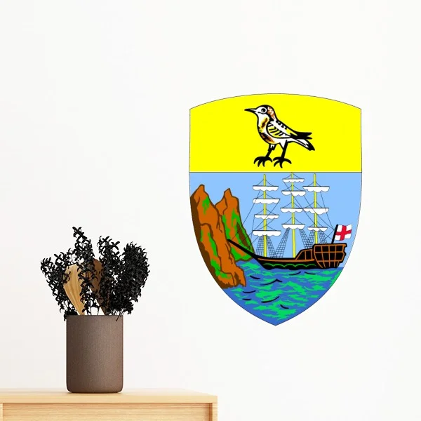 

Saint Helena Africa National Emblem Removable Wall Sticker Art Decals Mural DIY Wallpaper for Room Decal