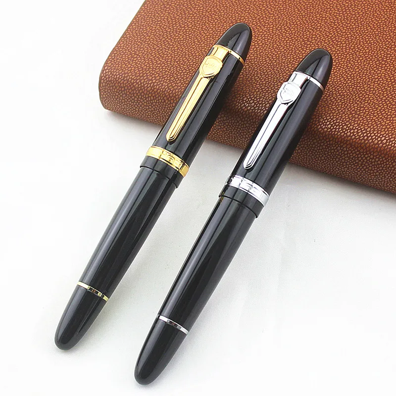 

Silver black Jinhao 159 Roller ball Pen black refill School Office supplies ball pens high quality send friend business gift