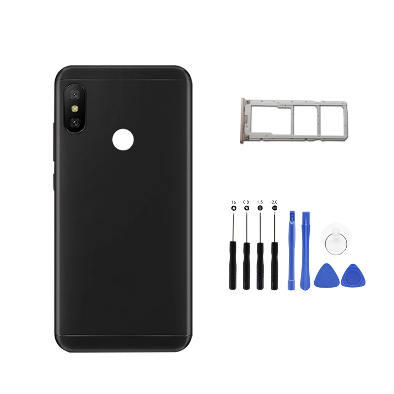 Задняя крышка аккумулятора для Xiaomi Redmi 6 Pro/ Mi A2 Lite Корпус задней двери + боковой