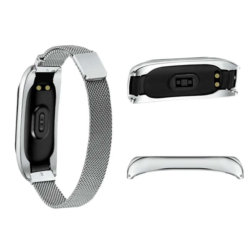 Mi band 4 браслет mi lanese магнитный ремешок для Xiaomi Band смарт металлический Сменный