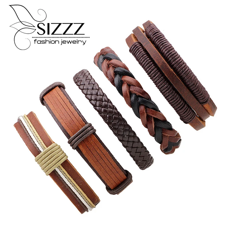 5 шт. винтажные мужские и женские браслеты|bracelets for|pu leather braceletleather bracelets for women |