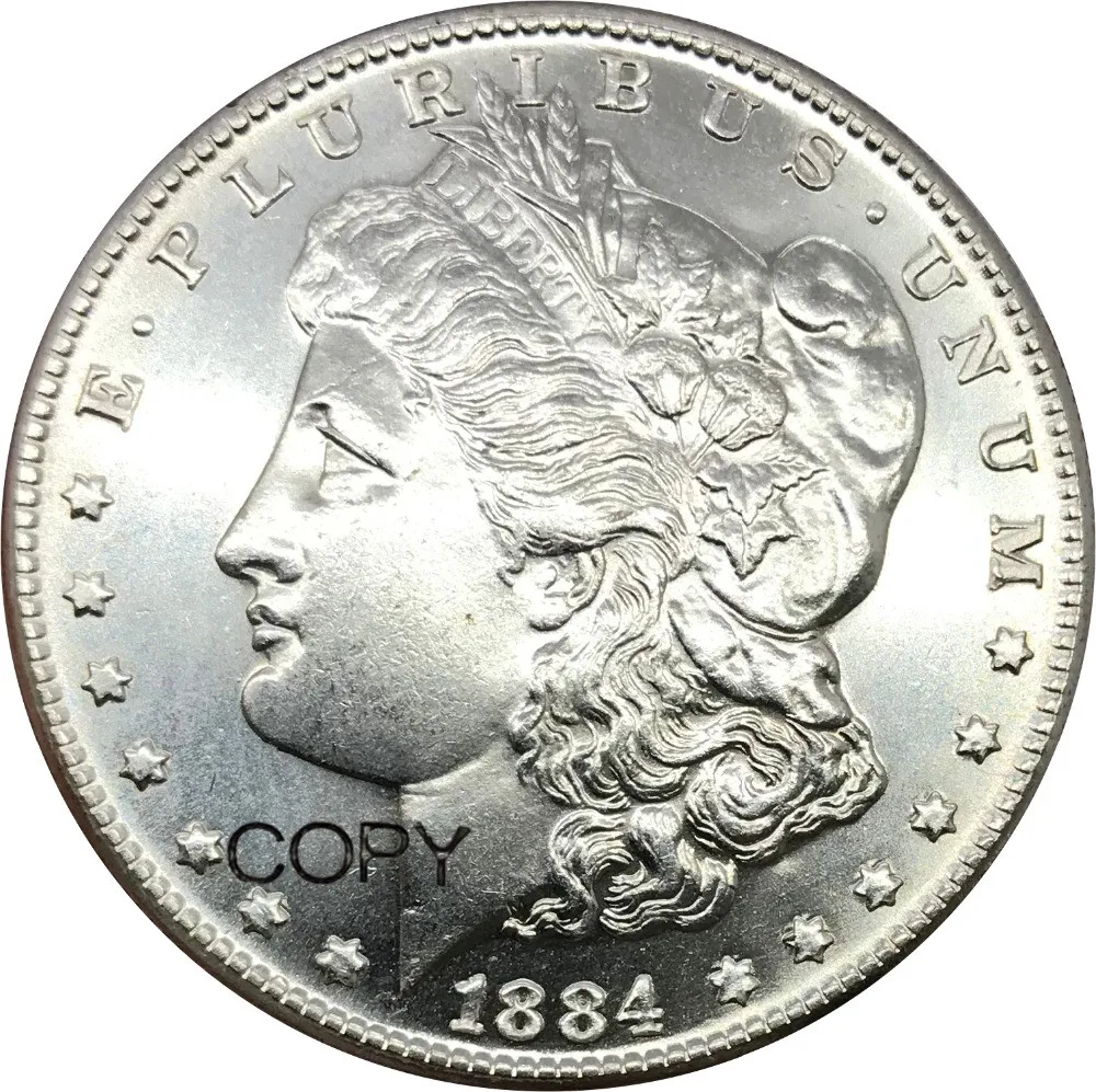 

1 доллар США, Морган, 1884, 90% серебряные копии монет