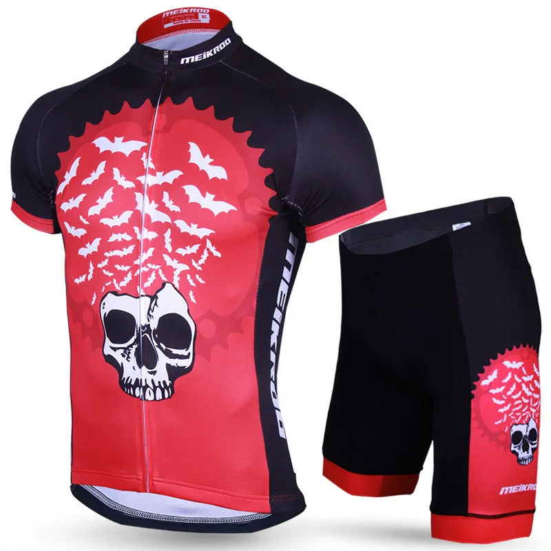 Мужские комплекты Джерси для велоспорта летучая мышь дышащая одежда с коротким