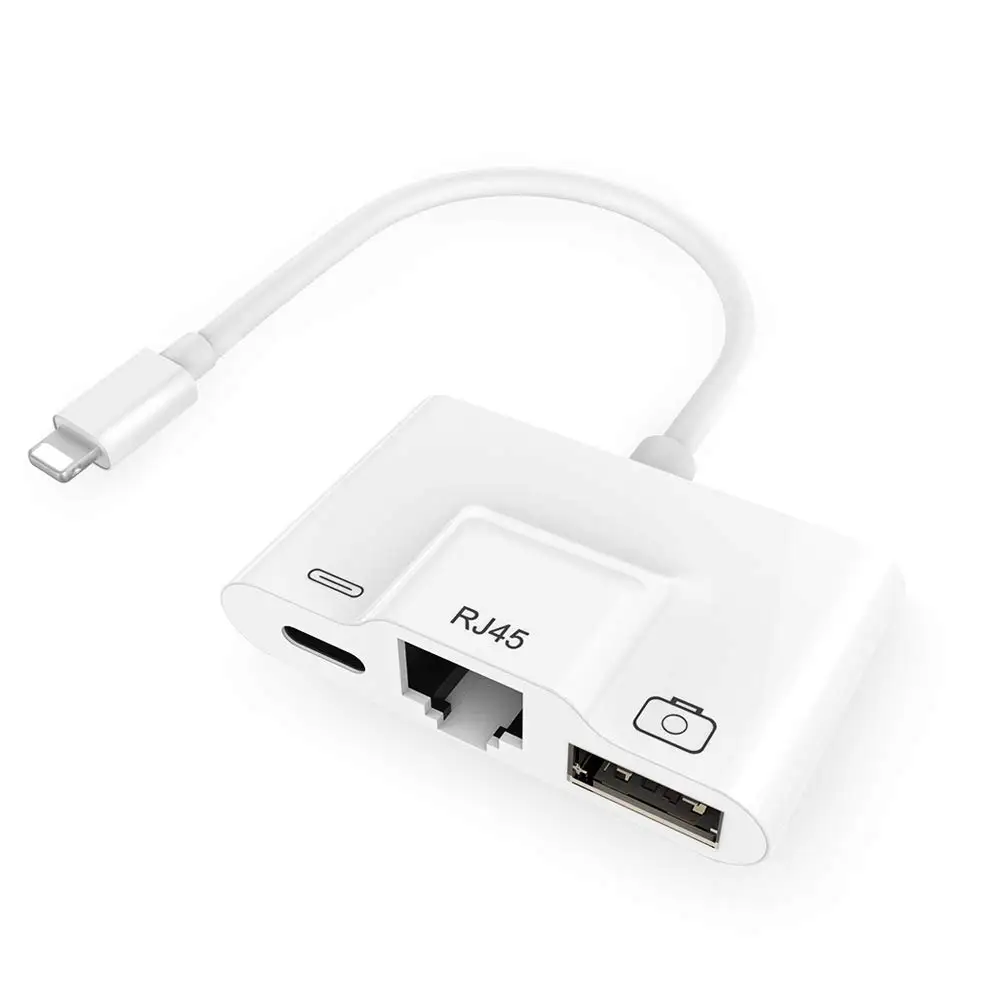 Проводной сетевой адаптер RJ45 Ethernet LAN проводной 3 в 1 для и камеры USB3 порт зарядного