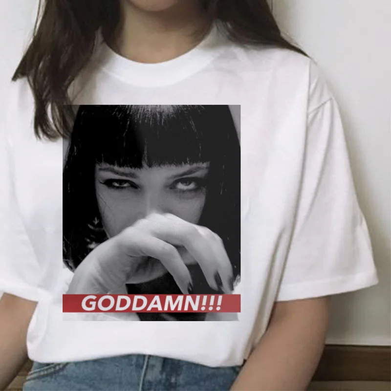 Женская футболка из целлюлозы одежда в стиле Харадзюку женская ulzzang graphic femme