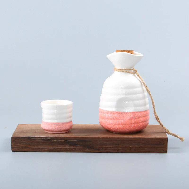 Набор сосуд для питья японский сакэ горшок с 4 чашками керамический Флагон вина