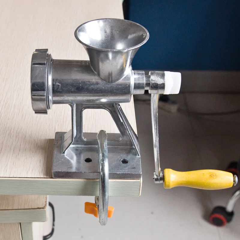 Manual Meat Slicer Mincer Aluminum Alloy Grinder Machine Sausage Stuffer Table Crank Kitchen vegetable Cutter |