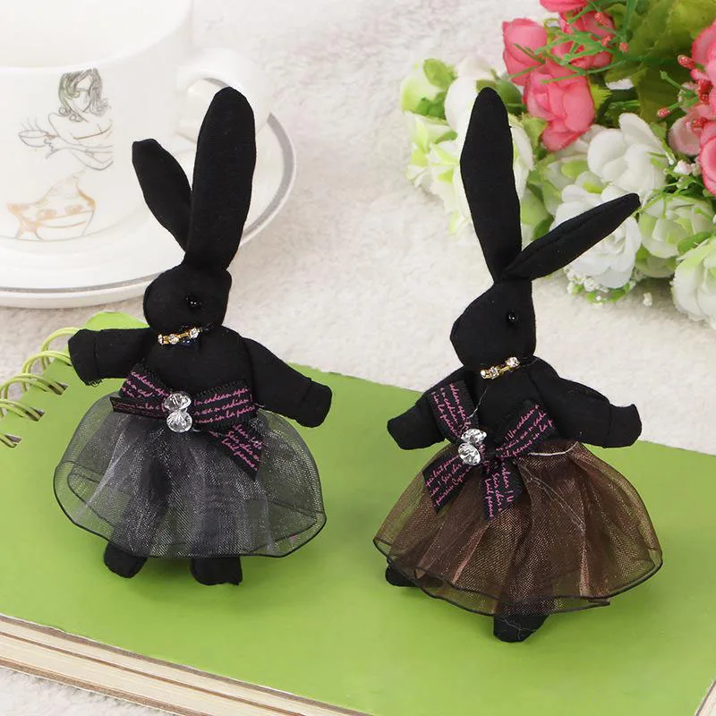 2Pcs/Lot Mini rabbit Stuffed Plush Toys 12cm Small pelucia Pendant Kids Birthday Gift Party Decor 011 | Игрушки и хобби