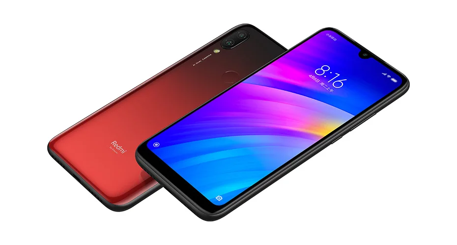 Смартфон Xiaomi Redmi 7 с глобальной ПЗУ, 4 ГБ, 64 ГБ, Восьмиядерный процессор Snapdragon 632, камера 12 МП, аккумулятор 4000 мАч, полноэкранный экран 6,26 дюйма
