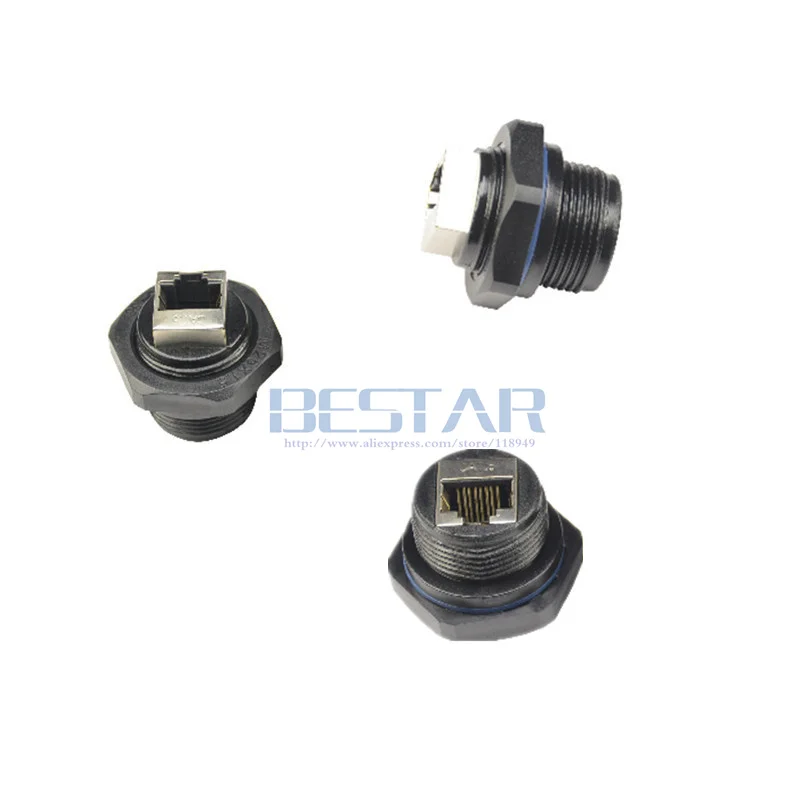 Водонепроницаемый RJ45 разъем Ethernet LAN RJ 45 CAT5 CAT 5E CAT6 6E female M25 прямое Экранирование