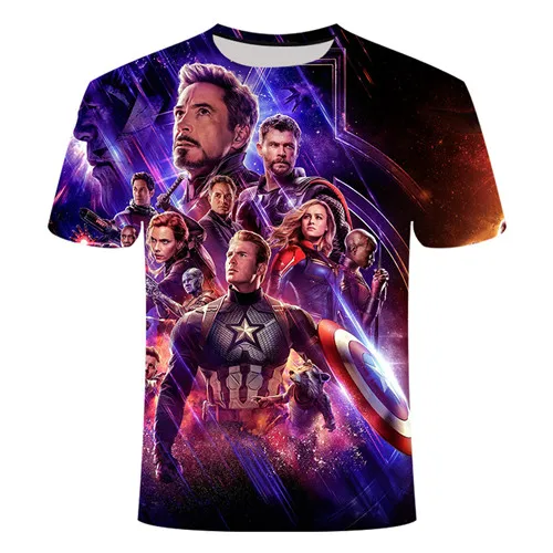 TX119 2019New design t shirt men/women marvel Avengers Endgame 3D print t-shirts Short sleeve Harajuku style tshirt tops Asian size6XL - Цвет: TX119