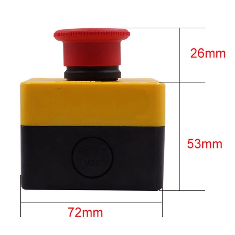 220v Mushroom Emergency Stop Push Button Switch Electronic Safety Equipment | Обустройство дома