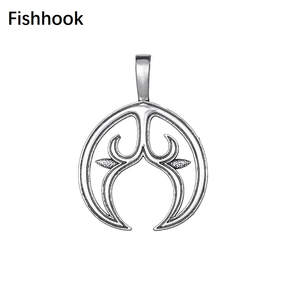 Fishhook Lunula подвеска в виде полумесяца подвески для славянских женщин ювелирные