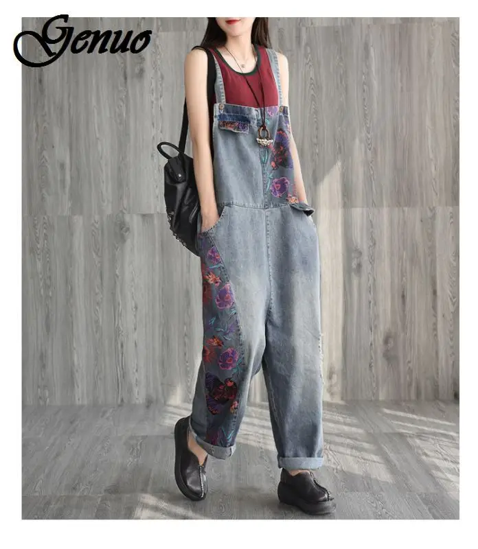 Personality Women's Pencil Jeans Spring rose embroidery fashion sequins Elastic Stretch Trousers | Женская одежда