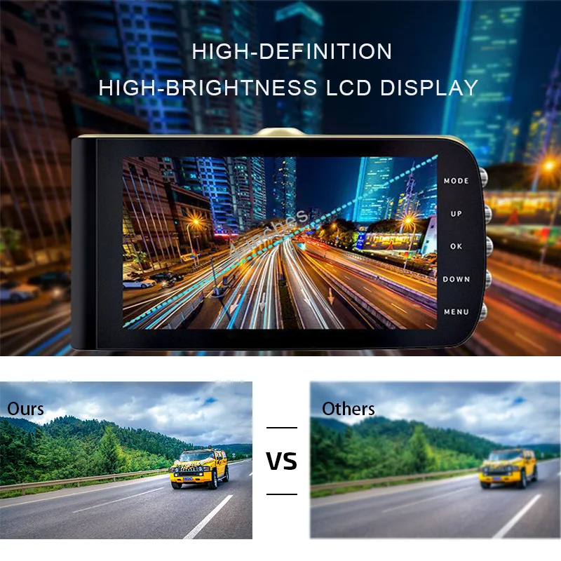 CHARONPLU DVR Dash camera Dual Cam Car 4 k/Con Vision Nocturna recorder видеорегистратор для
