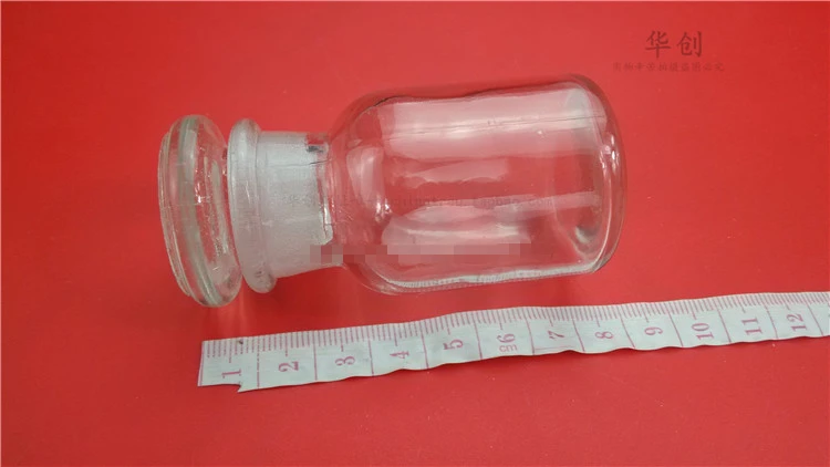 3 шт./лот медицинская стеклянная бутылка с широким горлышком прозрачная для