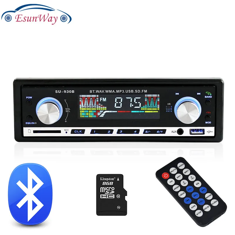 Автомагнитола Fernbedienung 100% оригинал стерео-плеер Bluetooth телефон MP3 FM USB 1 Din для Iphone 12 В