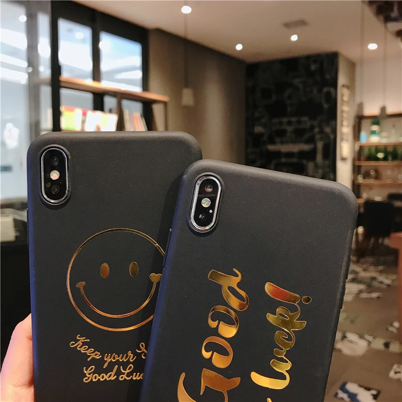 Чехол для телефона Lovebay iPhone 6 6s 7 8 Plus X XR XS Max мягкий чехол из ТПУ с золотыми