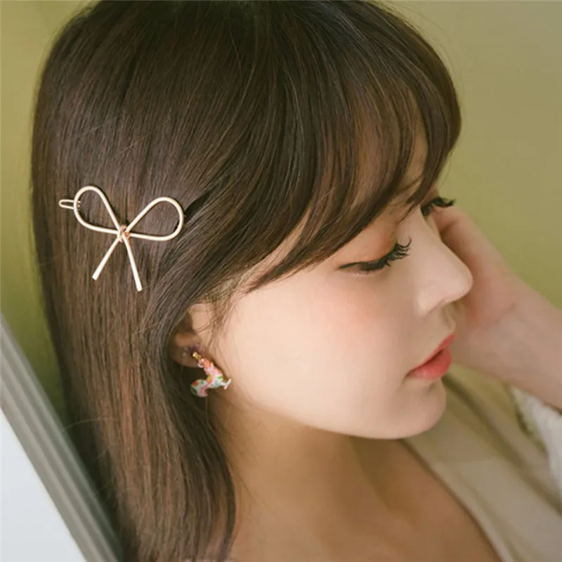 Alloy Geometric Openwork Butterfly Hairpin Hair Clips Headdress Accessories | Красота и здоровье