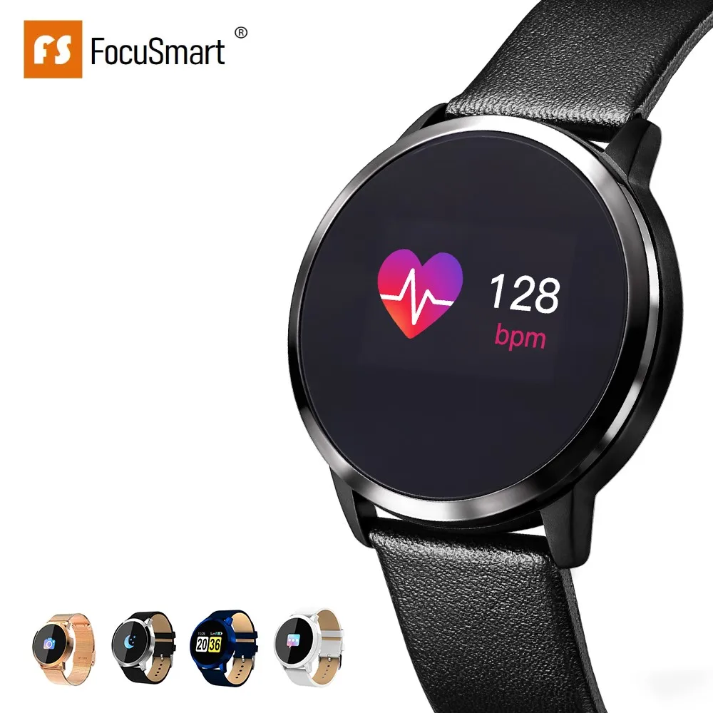 Смарт часы FocuSmart Q8 кровяное давление фитнес трекер монитор сердечного ритма