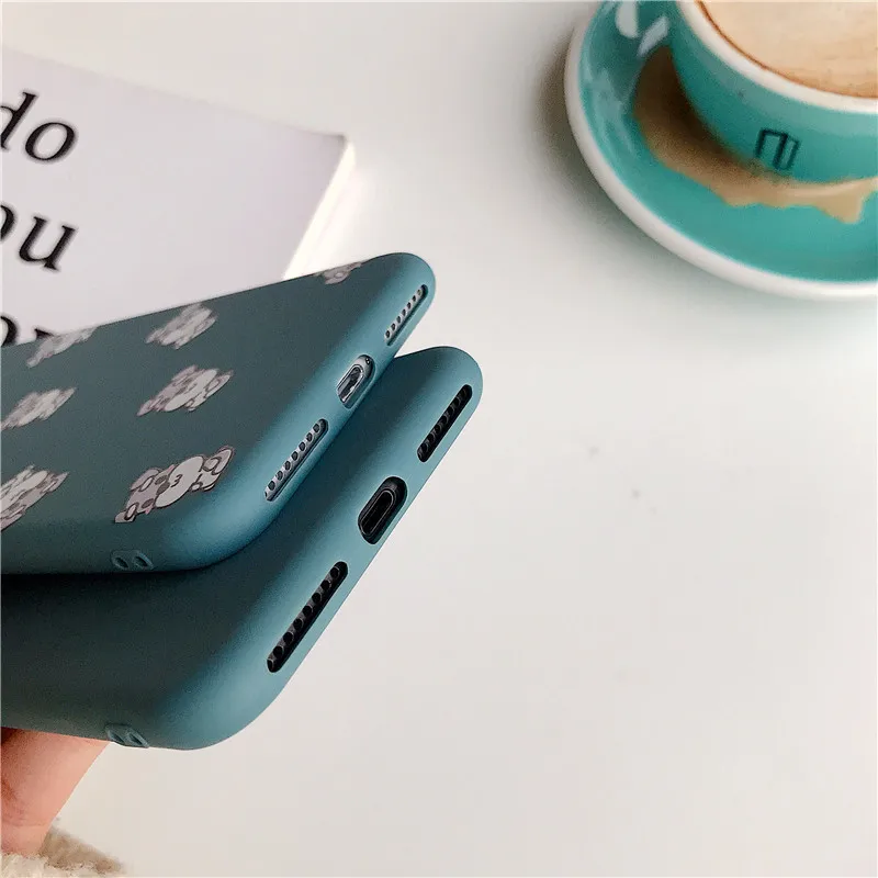 fashion cute pet dog soft silicon cover case for iphone 6 6S 7 7plus 8 8plus X XS XR Max Bulldog Standard Schnauzer phone coque |