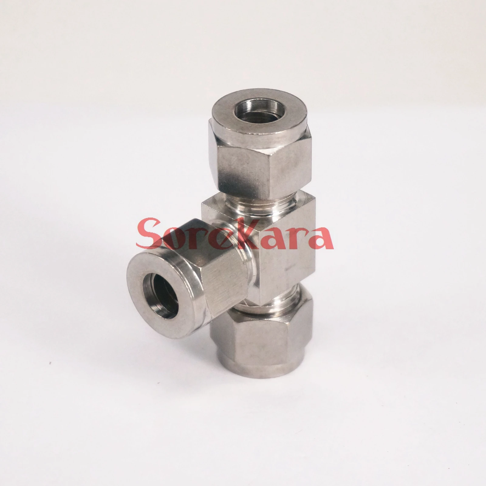 Tee 3 Ways 304 Stainless steel Fit 3/8&quot OD Tube Coupler Adapter Connector Compression fitting For Tubing | Обустройство дома
