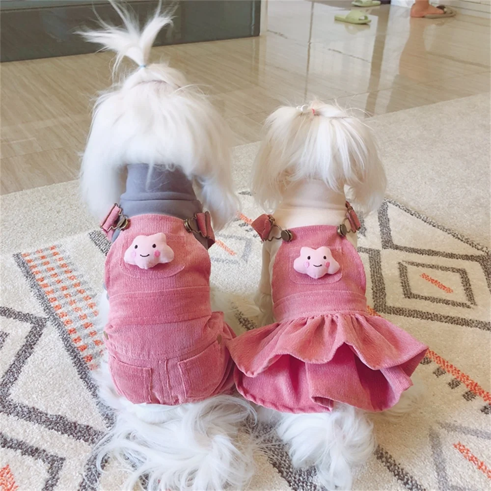 Зимнее платье для собак платья на подтяжках маленьких кошек свадебная юбка наряд