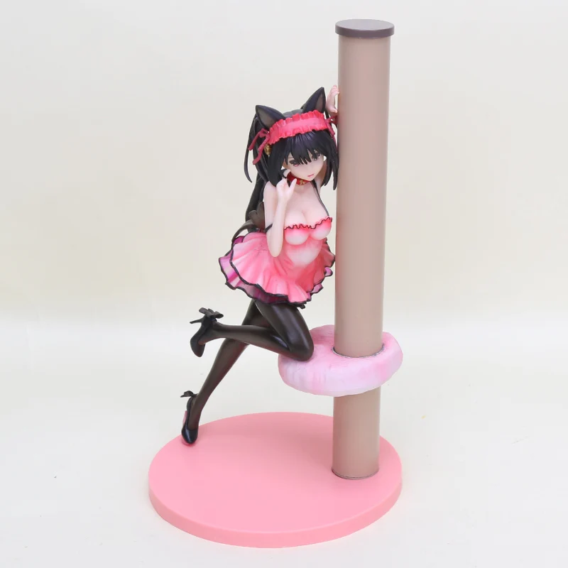 Новинка 21-23 см свадебное платье Tokisaki Kurumi Дата Живая фигурка ПВХ Модель Дата Живая коллекция игрушек куклы - Цвет: cos cat without box