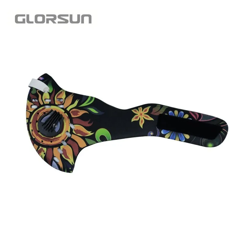 005E036 GLORSUN маска на заказ из неопрена n99 Пылезащитная pm2.5 велосипедная маска n95 воздушный фильтр против запаха смога модная пыльцевая маска - Цвет: 005E036