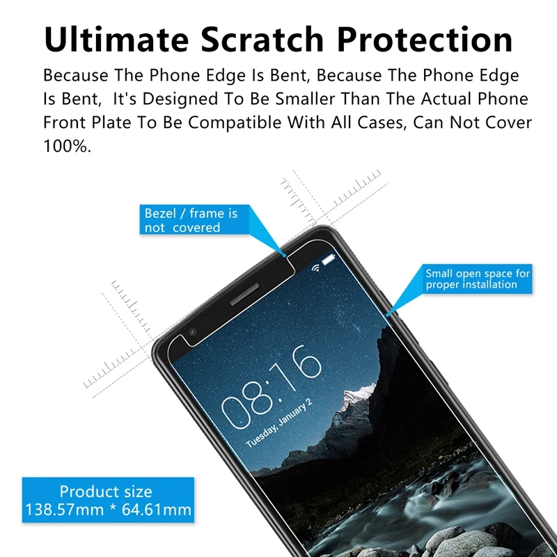 2.5D 0 26 мм 9H Премиум Закаленное стекло для BLACKVIEW A20 Pro Защитная пленка экрана 5 дюймов