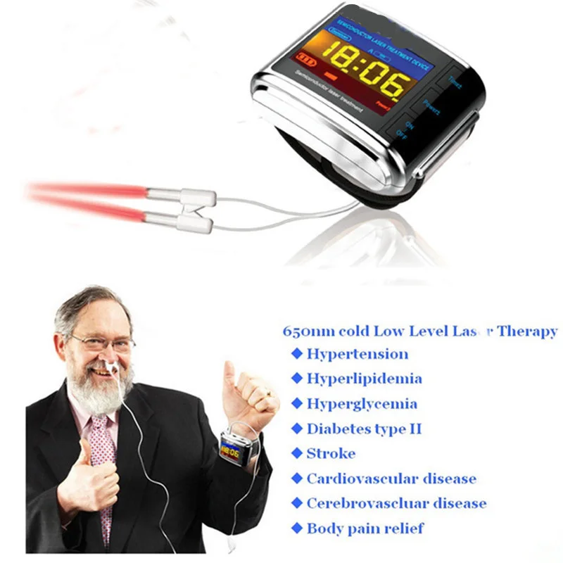 

Health Care Cold Laser Watch Focus on Joint Pain or Body Aches Blood Emptiness Blood Circulation