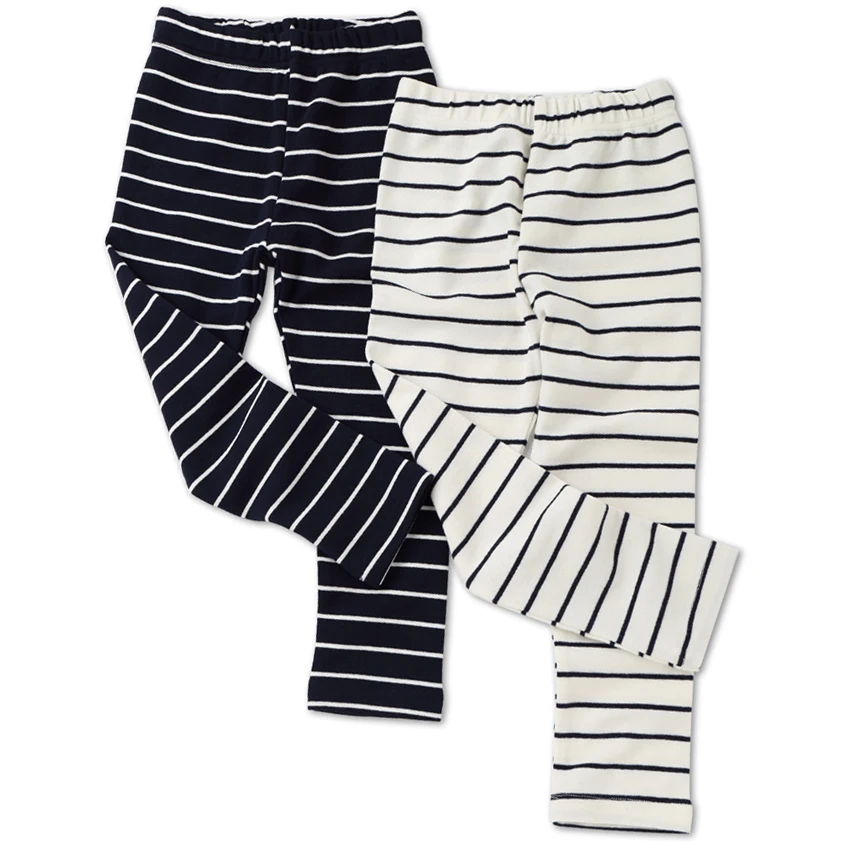 

Новые детские леггинсы Хлопковые Штаны для девочек осенние брюки в полоску 2018 г. Детская одежда брендовые Леггинсы принцессы MF8565