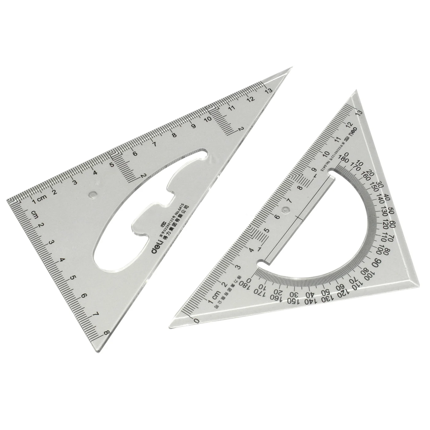 2 шт./набор треугольная линейка squaresquare Deli 6415 squaresquare набор xiebian 13 см многоцелевой squaresquare(набор из 2 шт