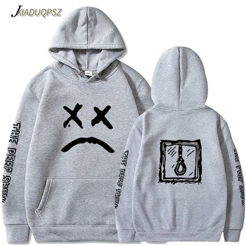 Lil Открытый толстовки Love lil. Peep мужские толстовки пуловер с капюшоном свитшоты мужские/женские sudaderas cry baby уличная Толстовка для мужчин - Цвет: WY151-152 grey