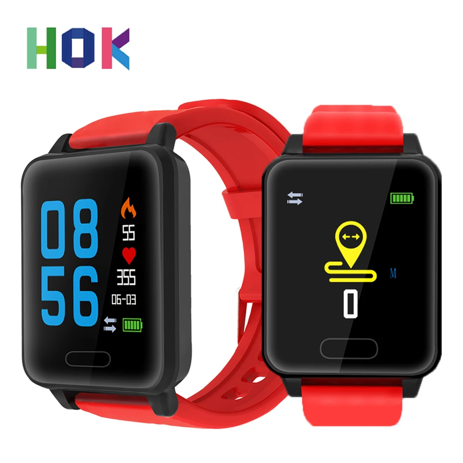 Bluetooth Smart наручные часы H15 сердечного ритма крови Давление монитор Фитнес трекер