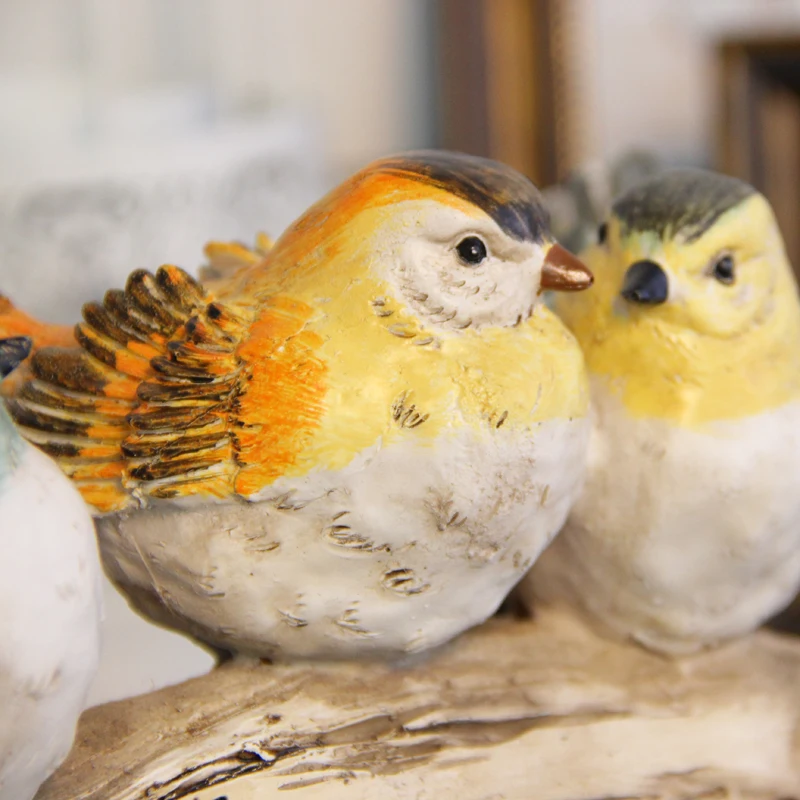 Ретро Птицы на пне украшения дворовый садовый декор для дома креативные подарки