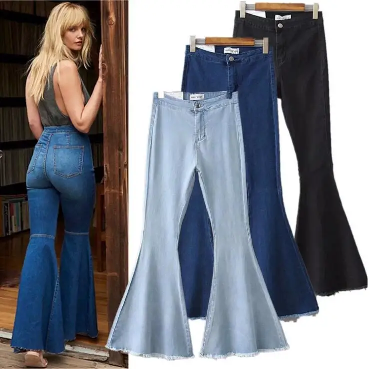 Летние брюки 2020 женские узкие джинсы весенние с завышенной талией широкие