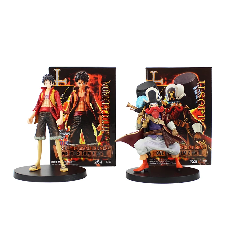 

2pcs/lot 16-17cm The Grandline Men Lady Monkey D Luffy Usopp Marco Roger Nami Nico Robin Figure Model Collection Toys