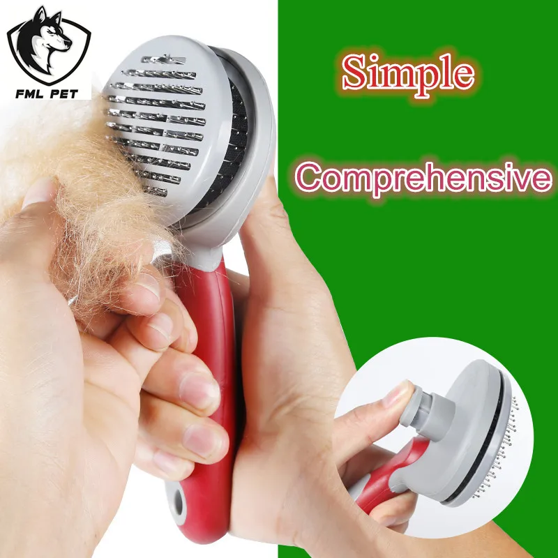 Умная Антистатическая круглая щетка для груминга домашних животных|pet pet|dog