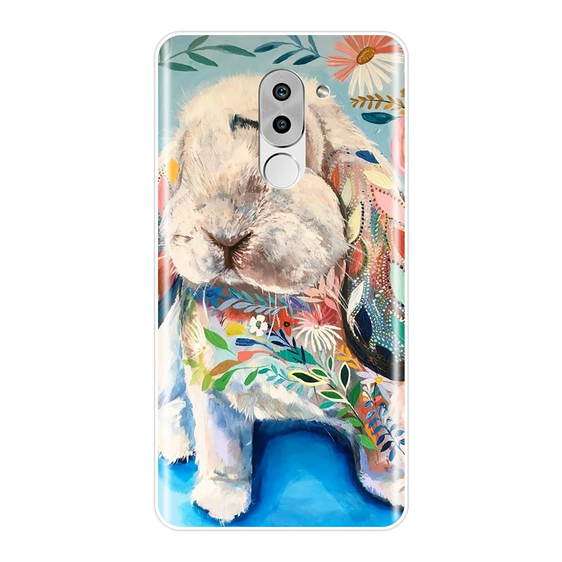 Чехол для Huawei Honor 4C 5C 6C 6A Pro мягкий силиконовый чехол-накладка с рисунком кролика