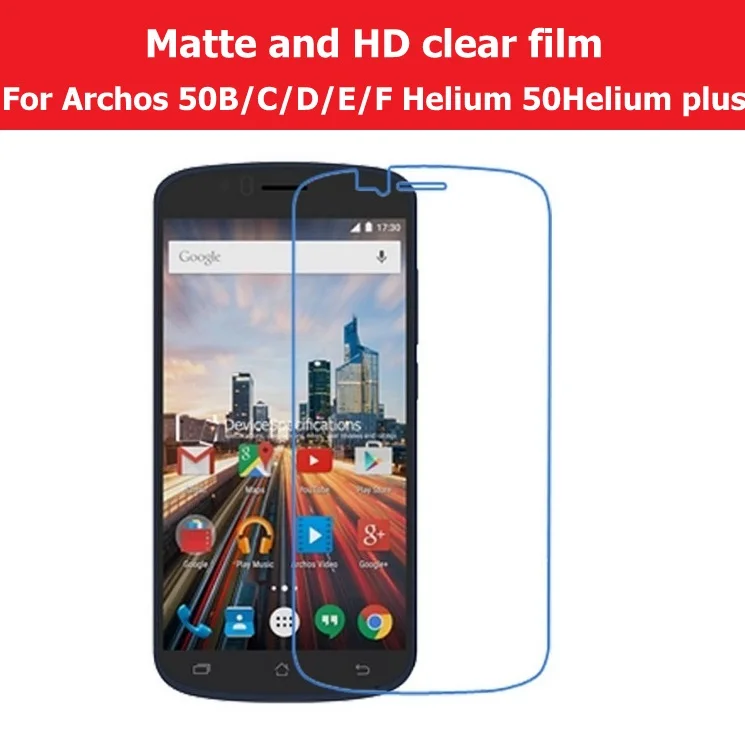 HD прозрачный глянцевый пленка для Archos 50 Helium Plus Антибликовая матовая 50B 50C 50D 50E 50F