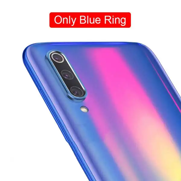 only blue ring Закаленное стекло для Xiaomi Redmi Note 7 Pro металлическое защитное кольцо для объектива камеры для Redmi Note 8 Защитная крышка для экрана телефона - Цвет: only blue ring