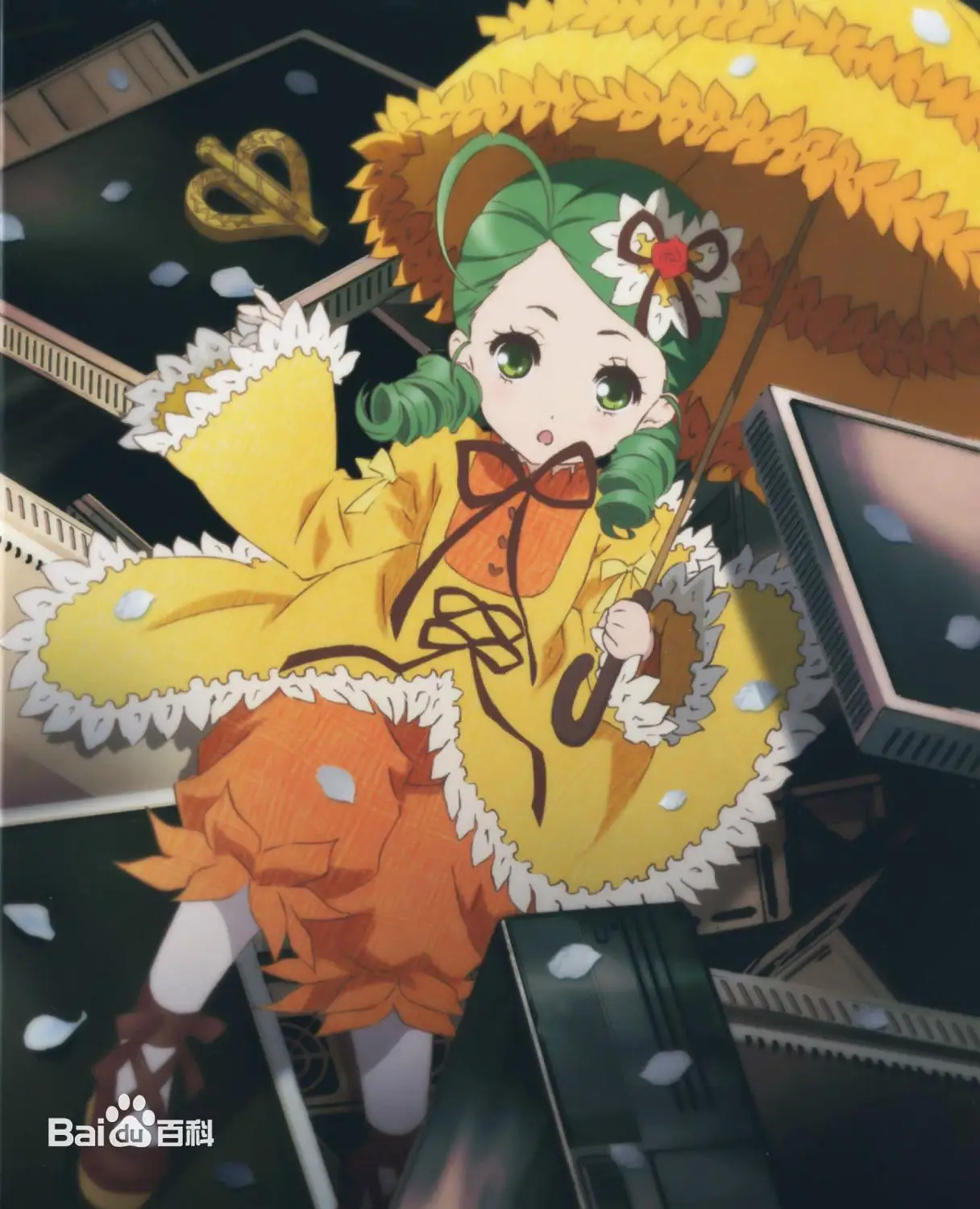 Аниме Rozen Maiden Taisho Kanarienvogel Kanaria косплей парик синтетические волосы Хэллоуин