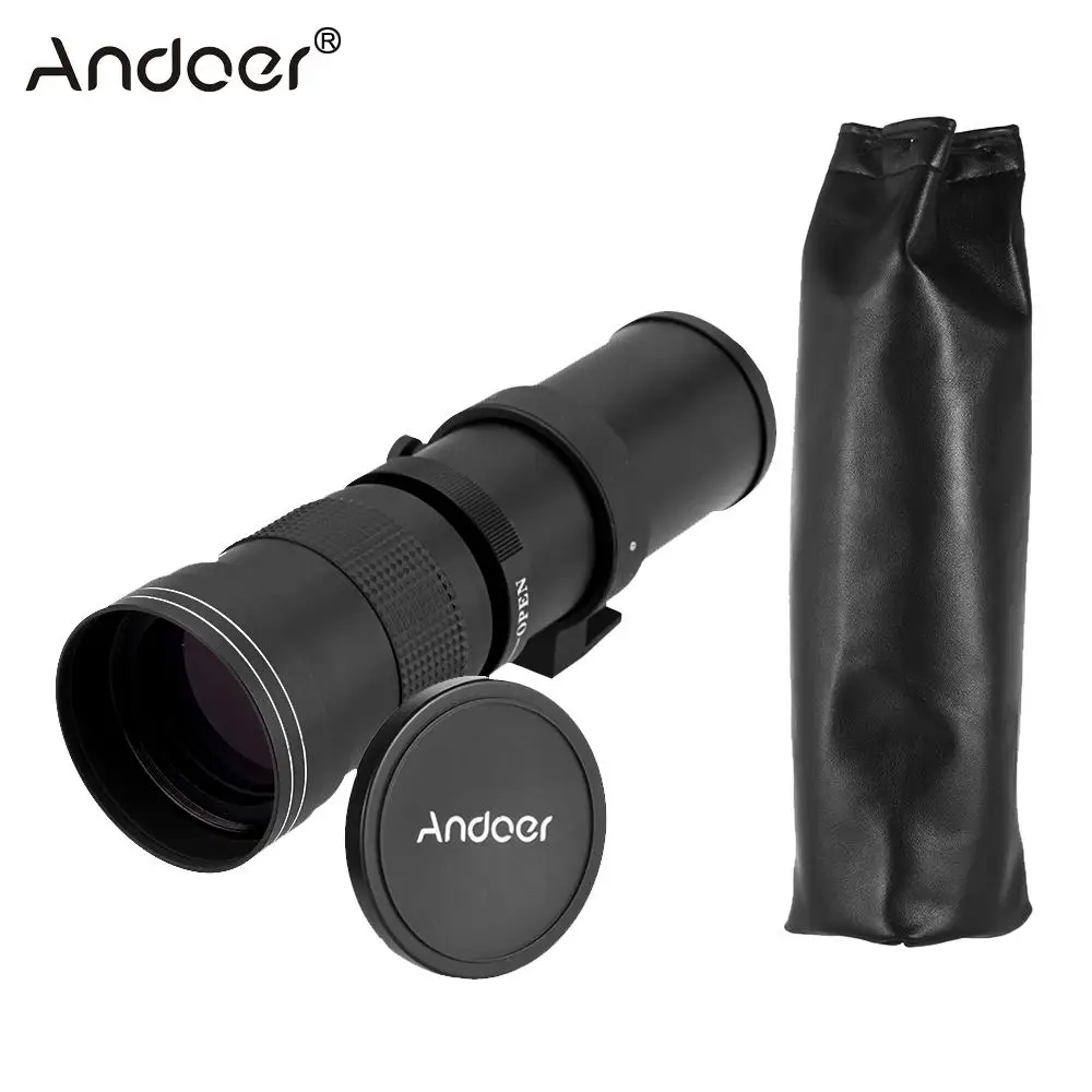 Andoer 420 800 мм F/8 3 16 HD супер телеобъектив ручной зум объектив с t креплением для Canon Nikon