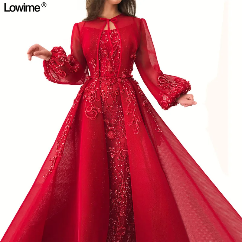 

Saudi Arabia A-Line Scoop Evening Dresses 2018 Long Sleeves Prom Dresses Middle East vestido de festa With Long Jackets