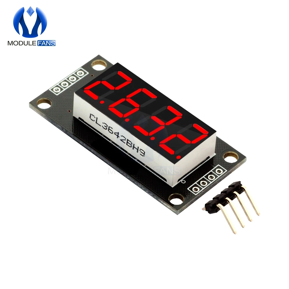 4 значная светодиодная Модульная плата для Arduino 0 36 дюйма TM1637 7 сегментов трубка