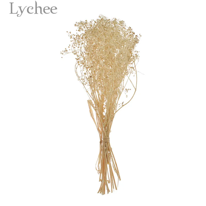 Lychee Life натуральный гипсофиловый букет из сушеных цветов декоративный цветок для рождественской елки Украшение Дома