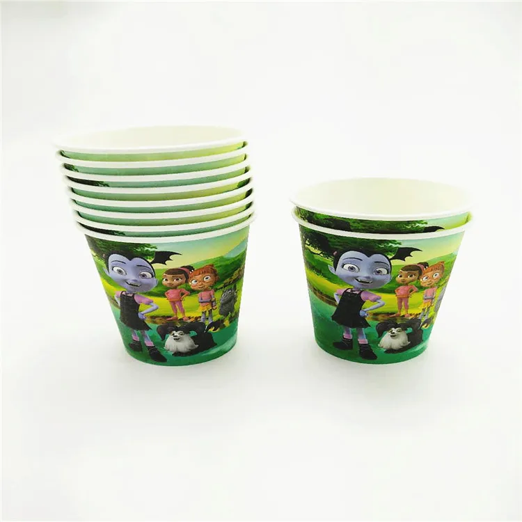 Одноразовые набор столовых приборов 21 шт./лот 10 лет Применение Vampirina Мультяшные