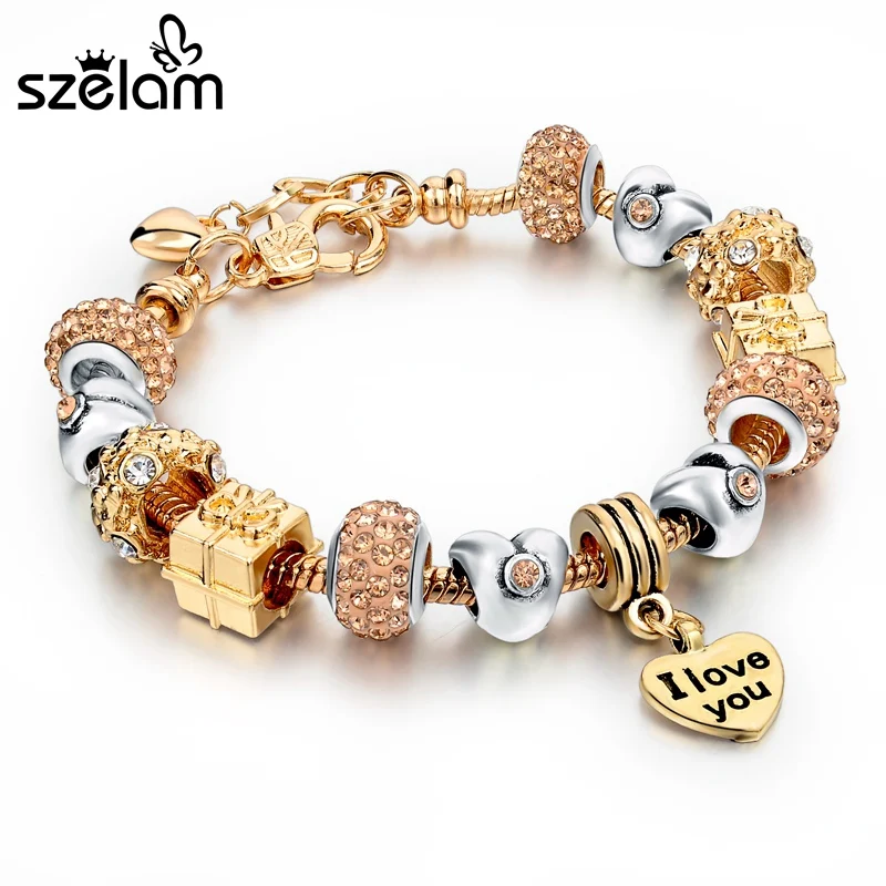 

Szelam 2019 Famous Brand Jewelry Gold Bracelets Bangles Bracelet For Women Friendship Bracelete Pulsera SBR150077