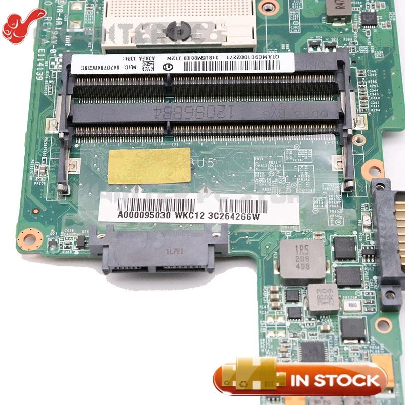 Материнская плата NOKOTION для ноутбука Toshiba Satellite L730 L735 A000095030 DABU5MB18A0 HM65 UMA DDR3